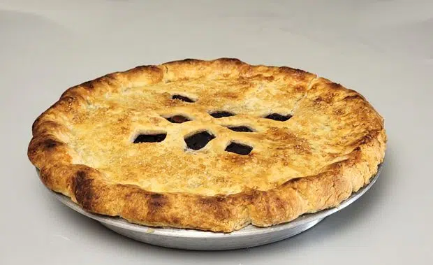 pie made with flaky pie dough