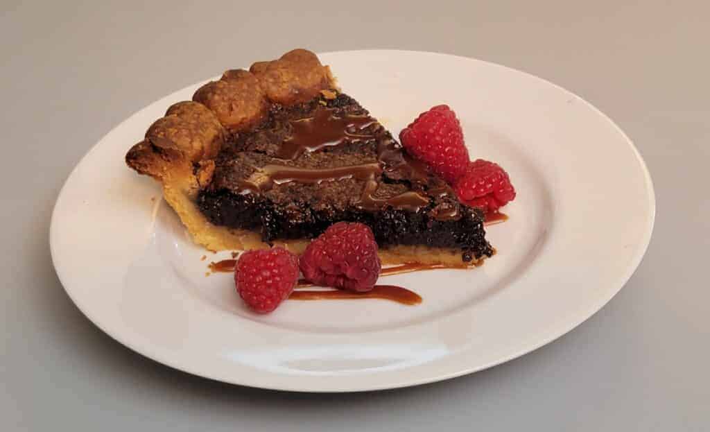 chocolate pie from dessertswithstephanie.com