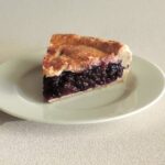 pie with frozen blueberries