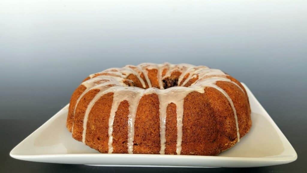 mocha bundt cake with coffee glaze