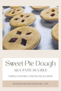 sweet pie dough recipe for pinterest