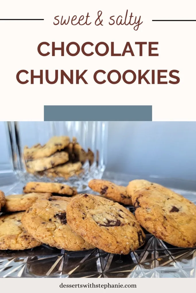 cookies with dark chocolate chunks for pinterest