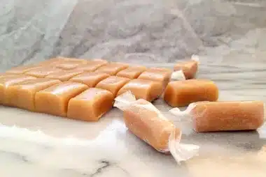 homemade caramels for dessertswithstephanie.com