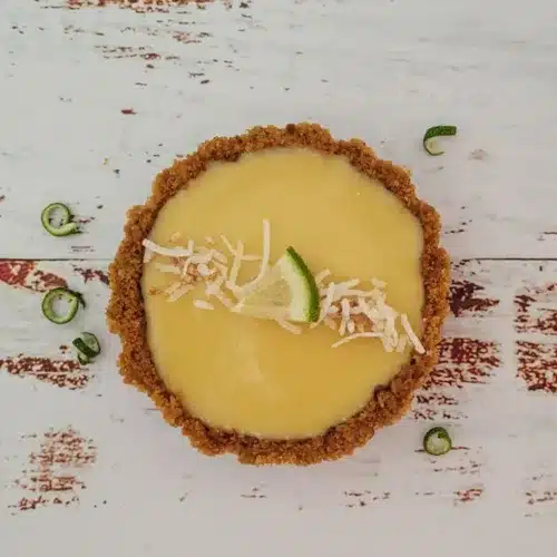 mini lime tartlets recipe with coconut