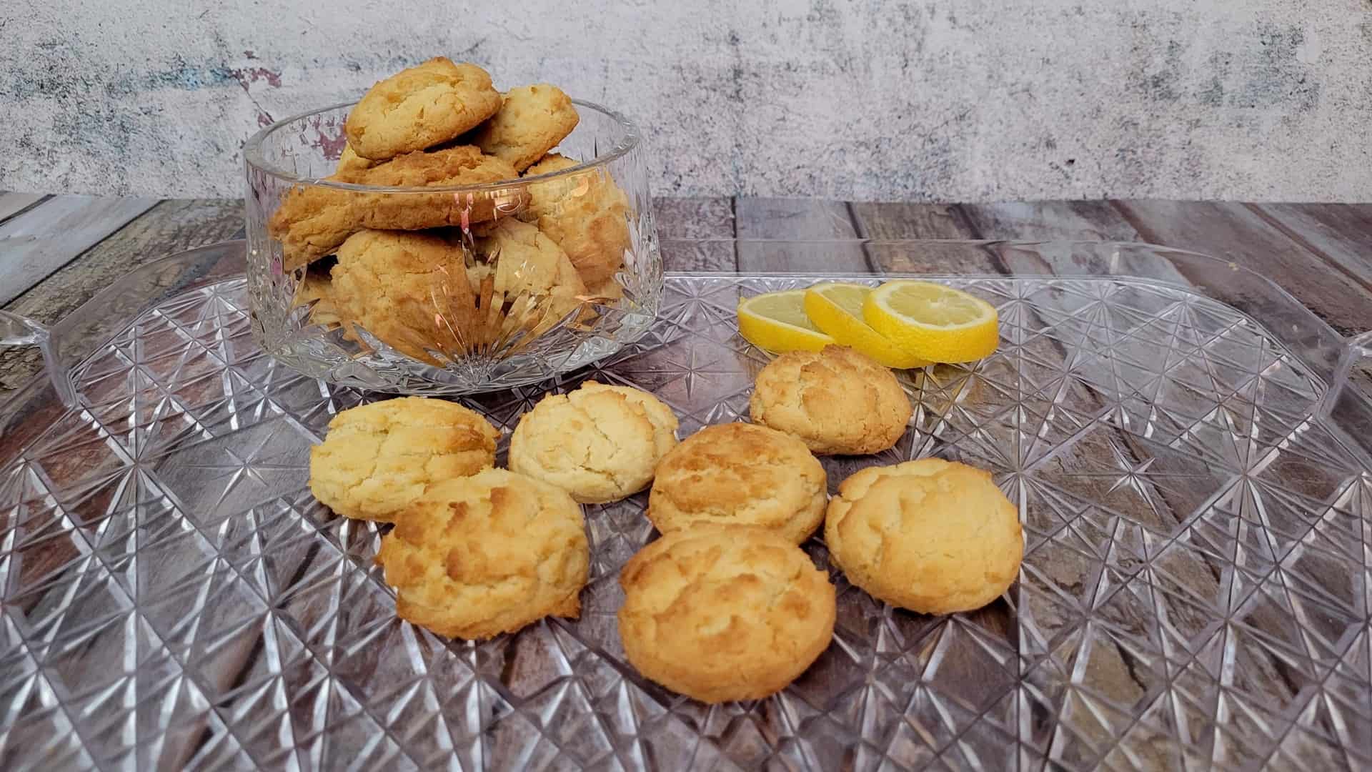 lemon cookies made with vegan ingredients