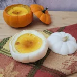 pumpkin creme brulee in mini pumpkins