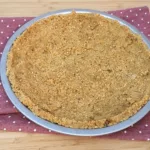 walnut pie crust in pan