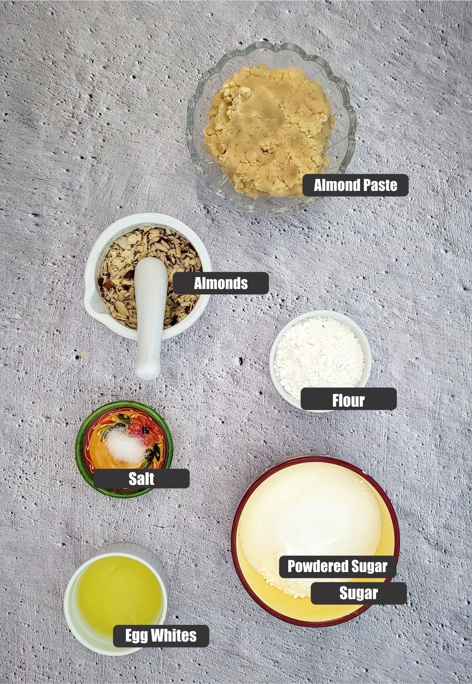 ingredients needed to make almond cookie recipe