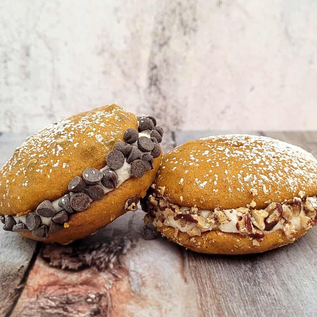 variations to add nuts or chocolate to whoopie pies