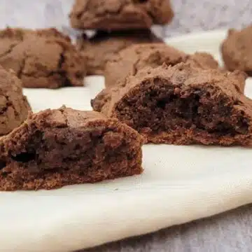 inside of fudgy cookie