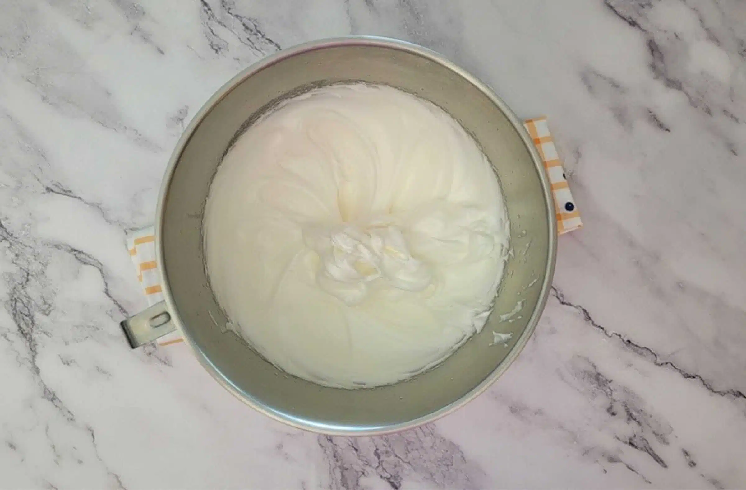 egg whites whipped to medium peaks