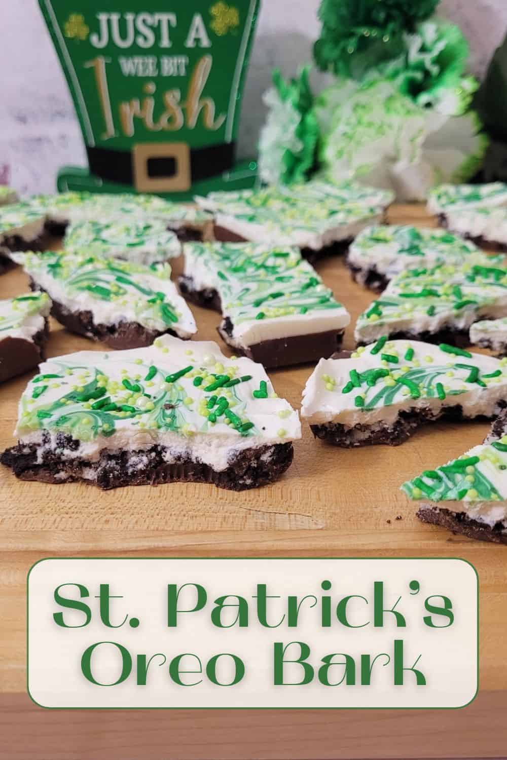 St Patrick's Day Oreo bark recipe