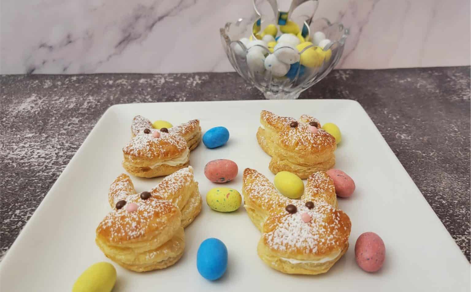 Puff Pastry Bunnies - Desserts With Stephanie