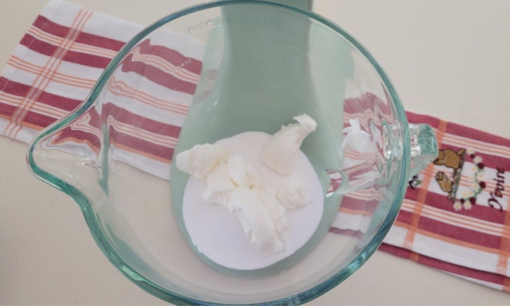 vegetable shortening and granulated sugar in a mixing bowl